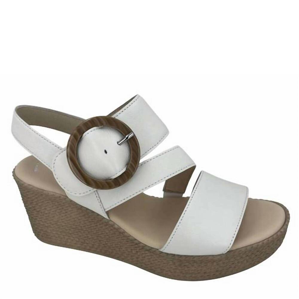 NEW GABOR women's wedge 4-770-20 sandal in white